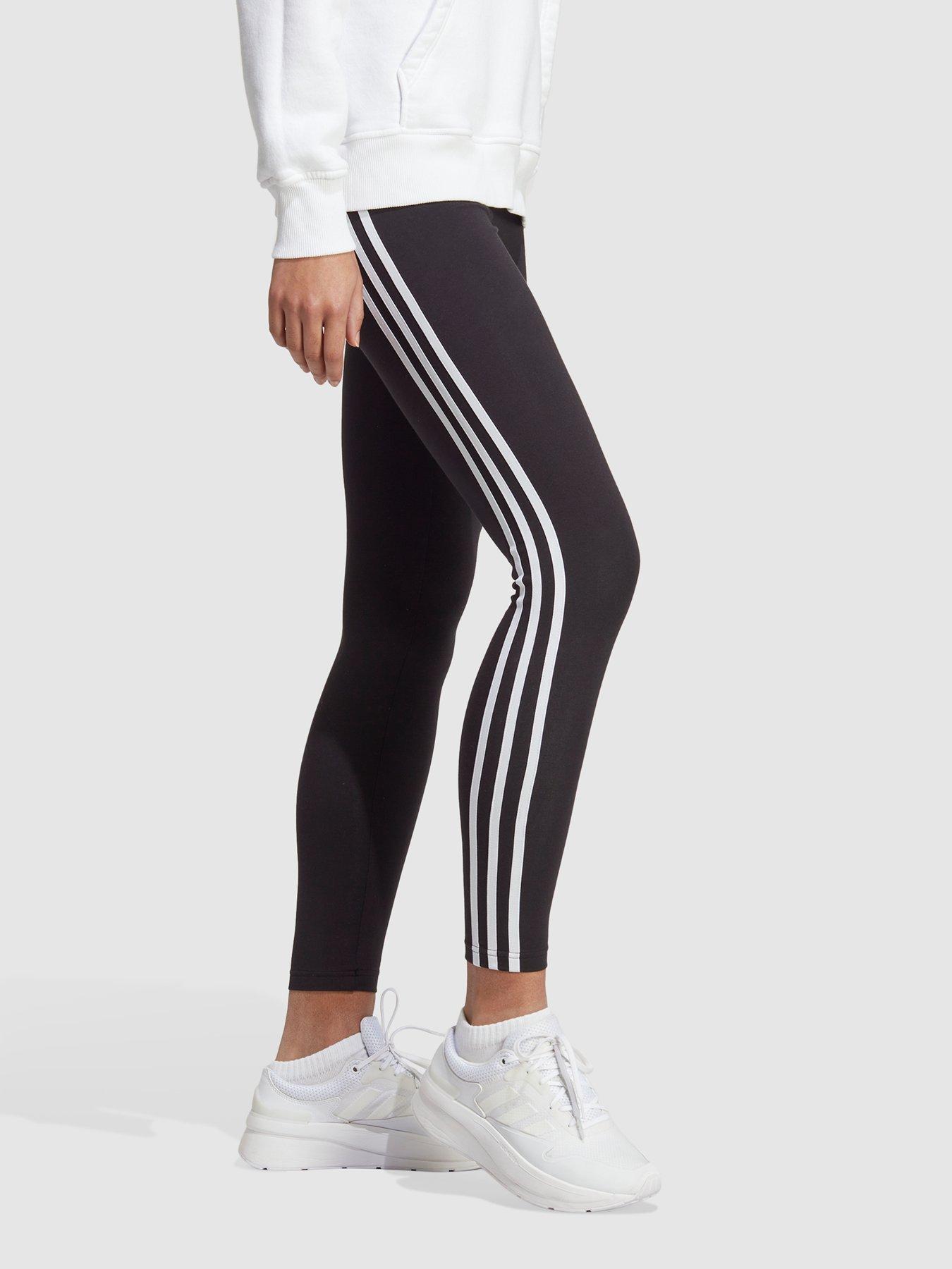 Adidas 3 stripe outlet three quarter tights ladies