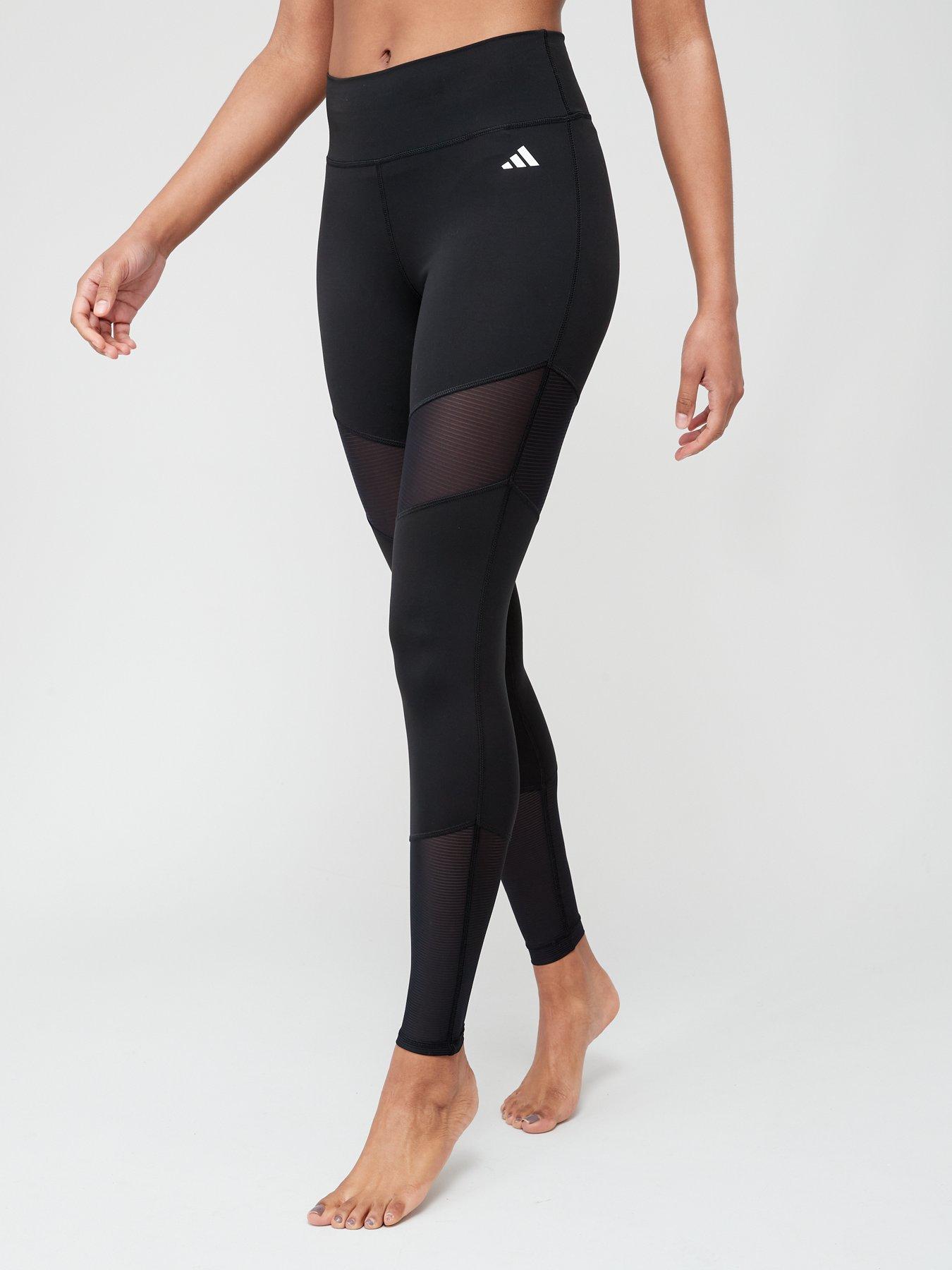 adidas Yoga Power Mesh 7/8 Tights Carbon SM : : Fashion