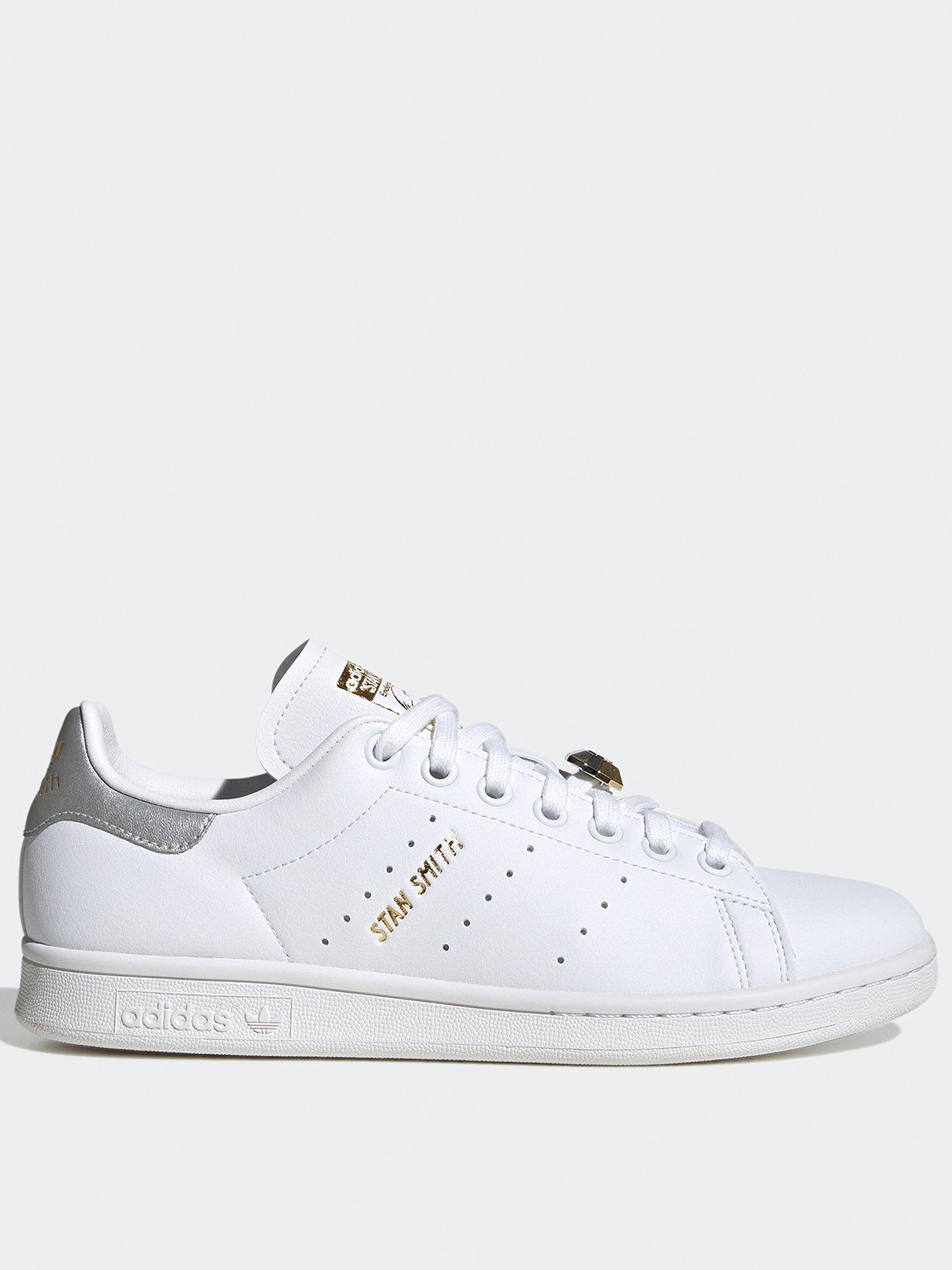 Adidas stan clearance smith white silver