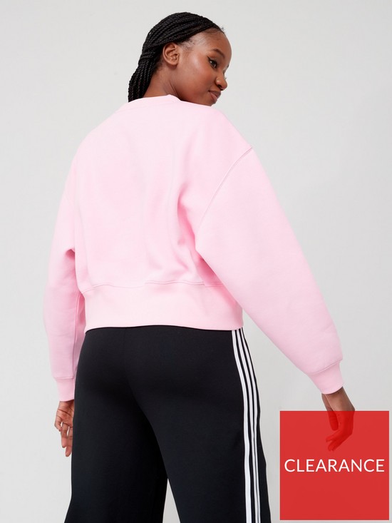 stillFront image of adidas-originals-adicolor-pullover-sweatshirt-pink