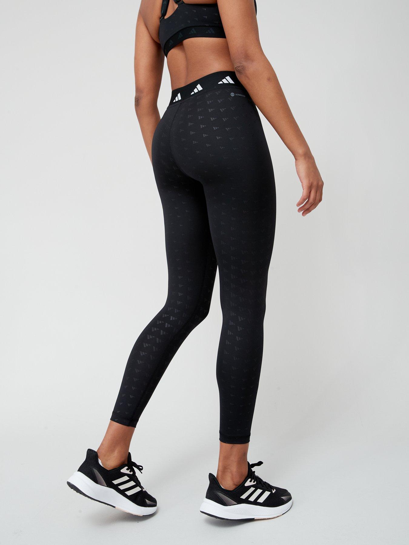 adidas Techfit Printed 7/8 Leggings - Black