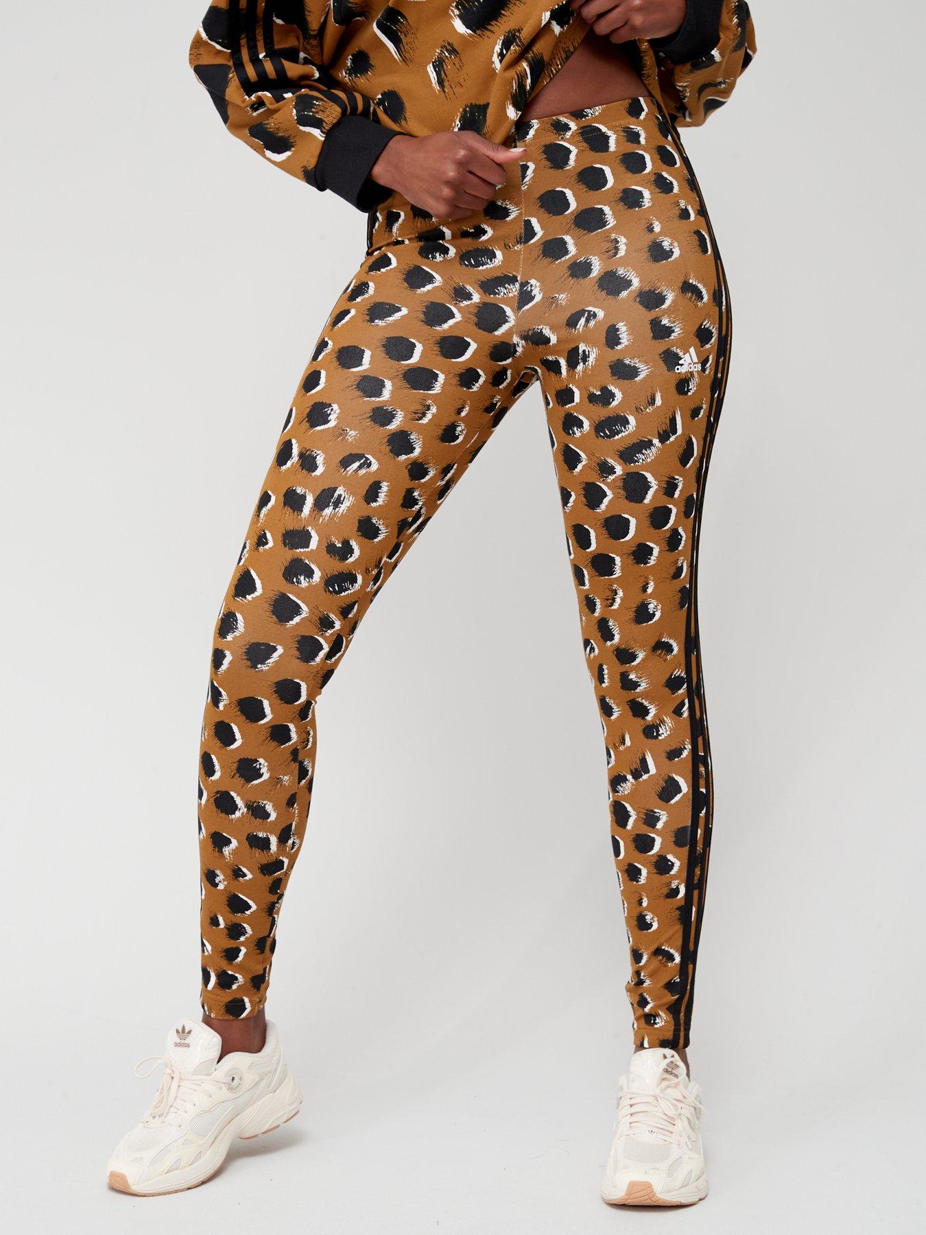 Adidas leopard print store tights