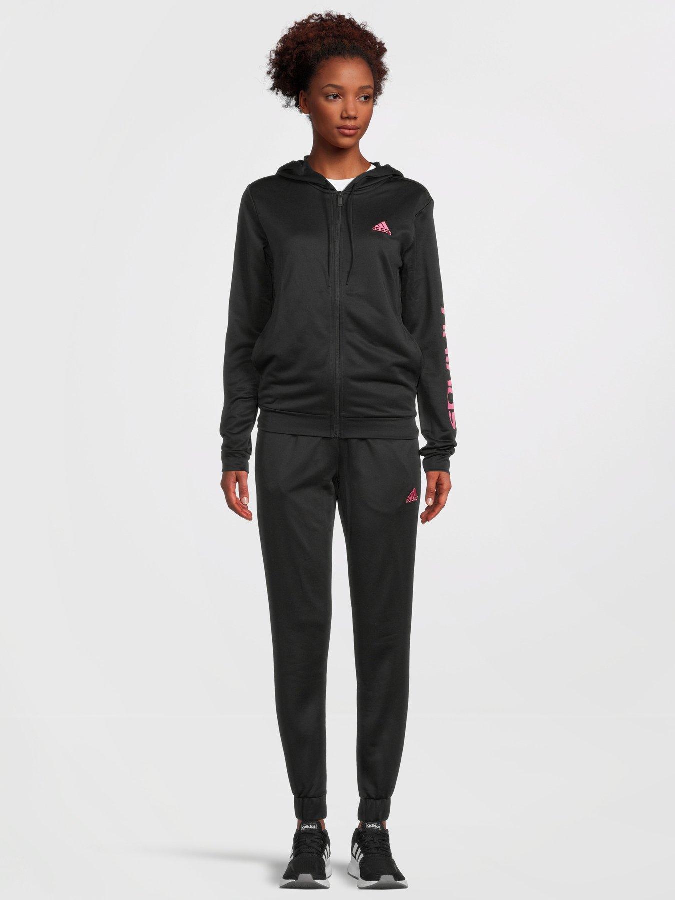 Linear Tracksuit Black Pink