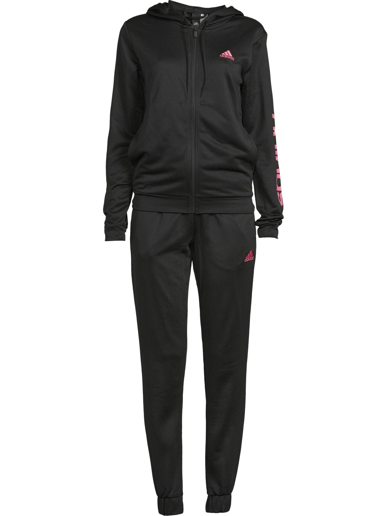 Linear Tracksuit Black Pink