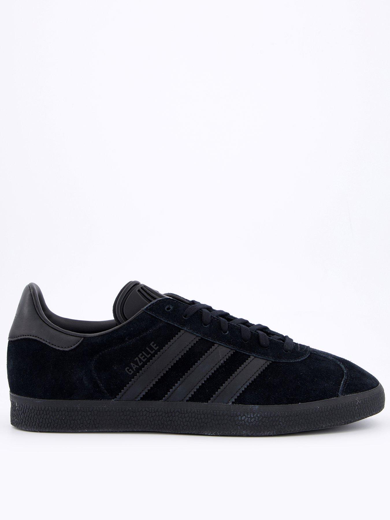 Mens adidas 2025 gazelle all black