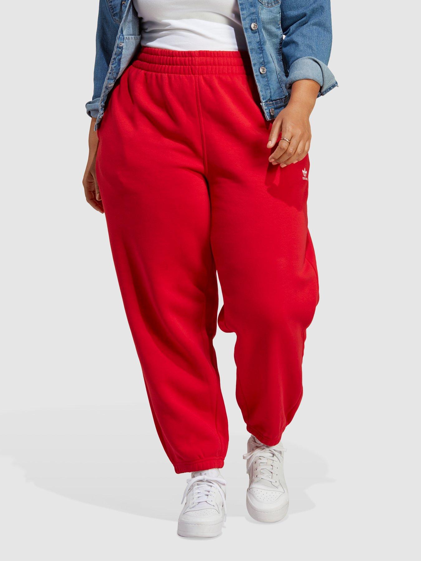 adidas Originals 'adicolor 70s' unisex flared trouser in red