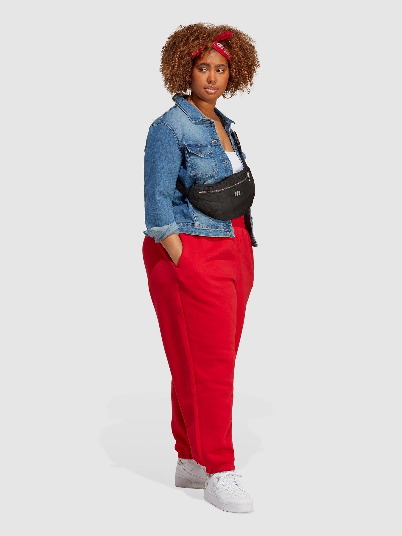 adidas Originals Adicolor Pants - Plus Size - Red