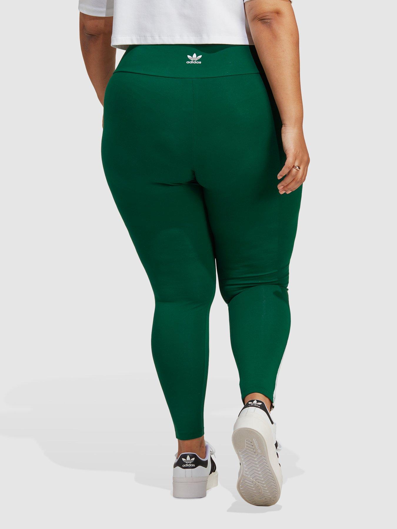 adidas Originals Adicolor Leggings Plus Size Dark Green very