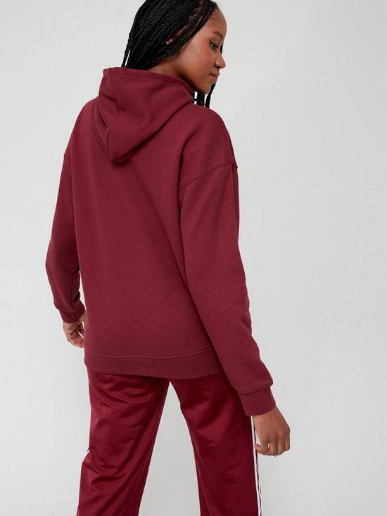 stillFront image of adidas-originals-trefoil-adicolor-sweatshirt-hoodie-burgundy