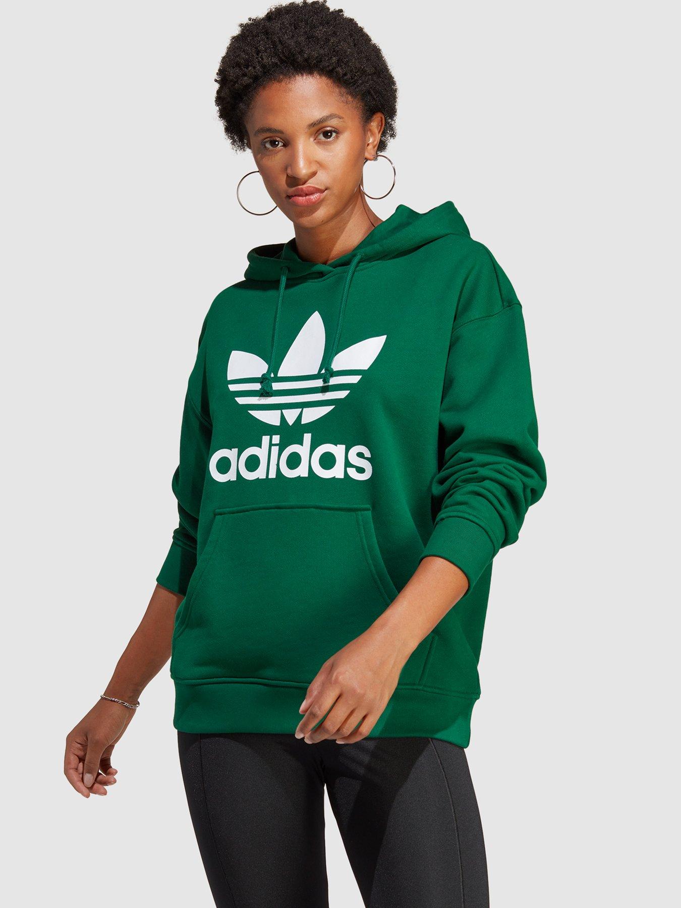 Adidas green pullover best sale