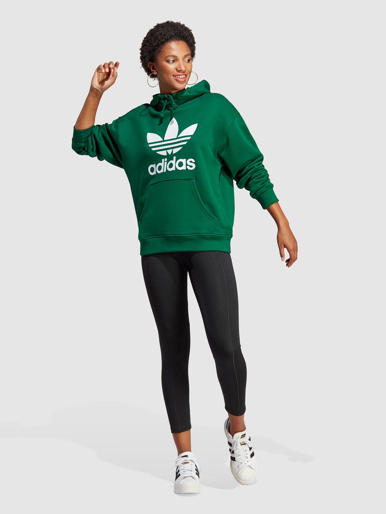 adidas Originals Women's Loungewear Trefoil Tights, Orbit Green