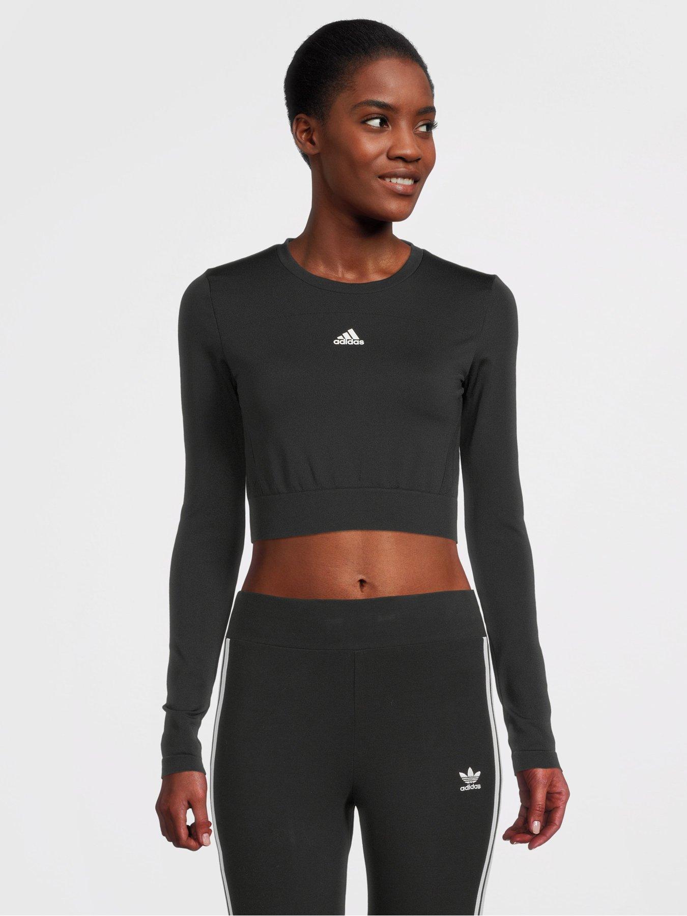 adidas Womens Tiro 21 Long Sleeve Training Top - Black