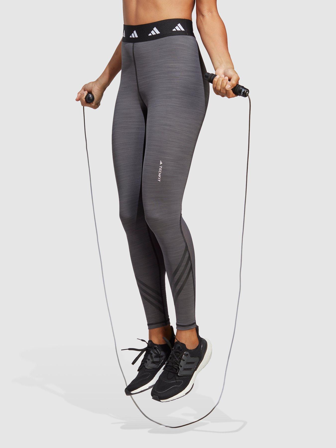 adidas Performance Train Essentials 3-stripes High-waisted 3/4 Leggings -  Black