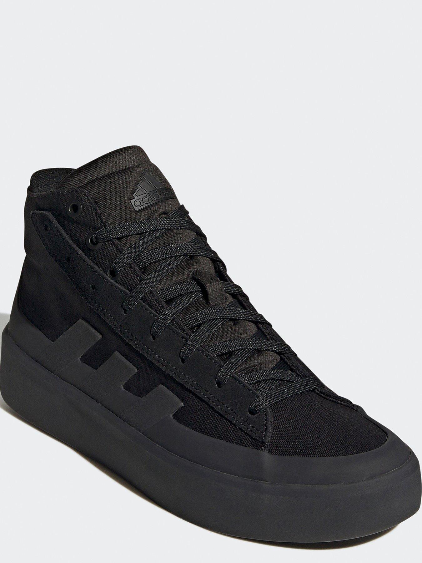 Adidas black high tops online