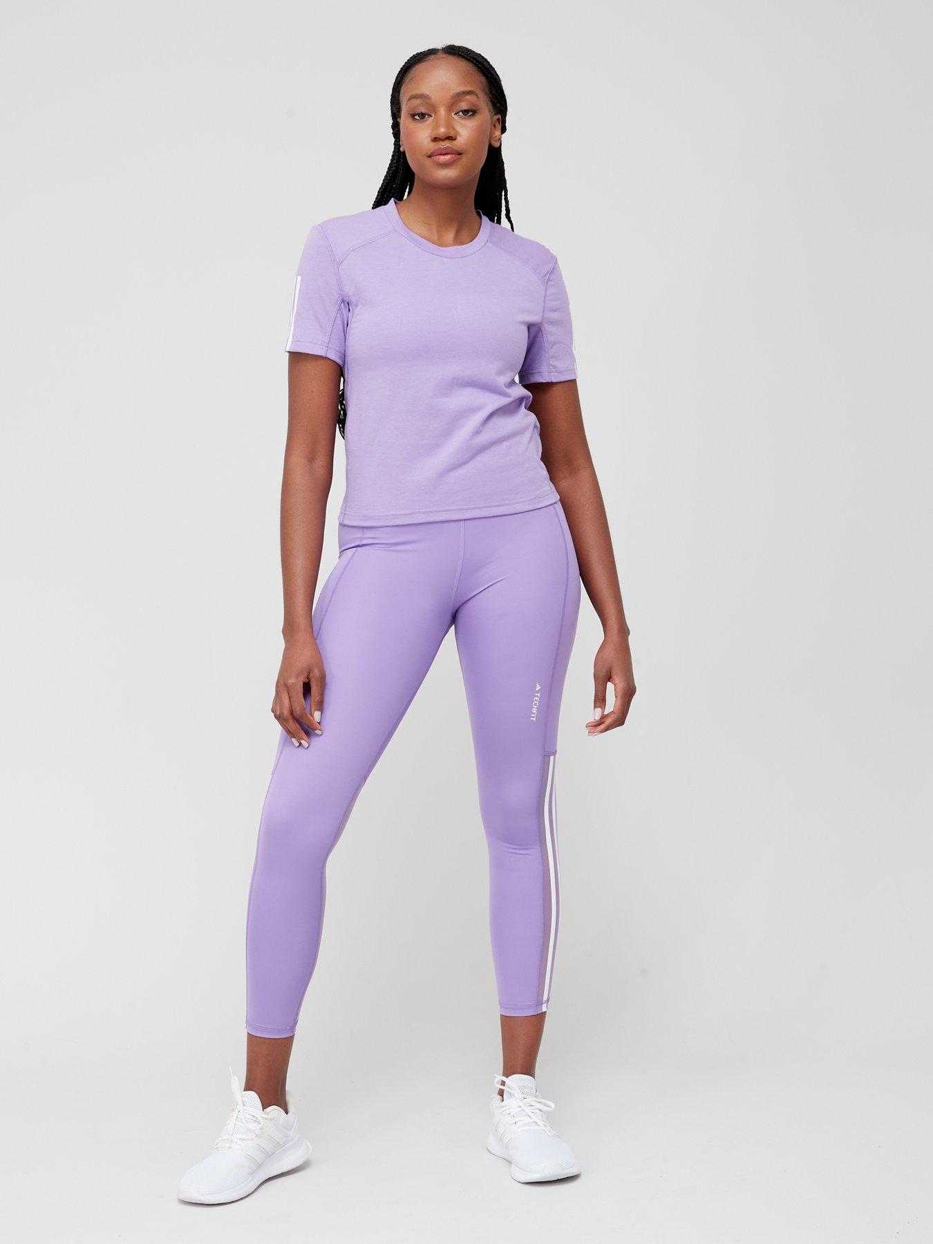 Lilac adidas best sale crop top