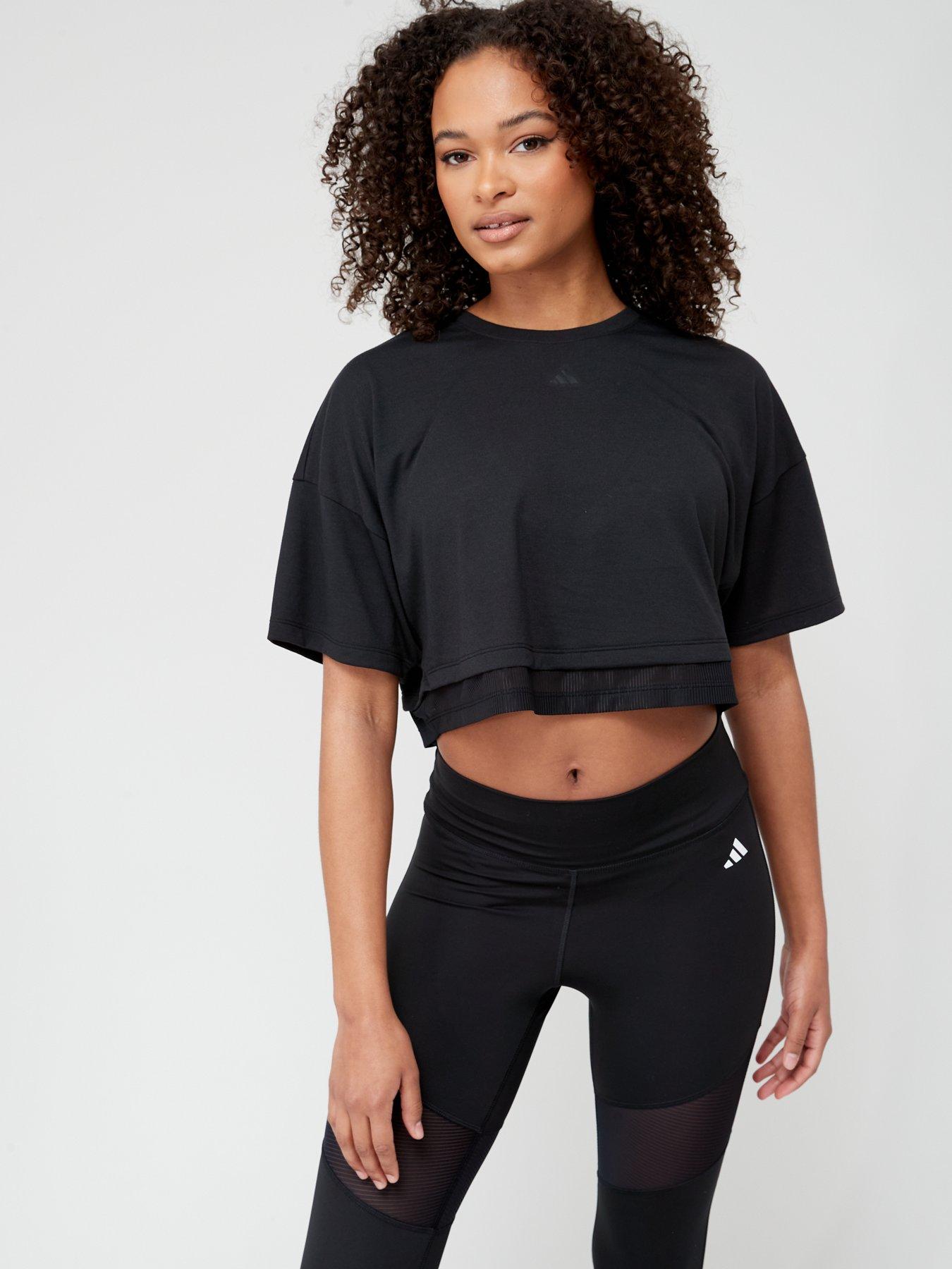 Adidas originals bold outlet age mock-neck cropped top