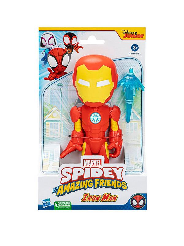 Image 1 of 6 of Marvel Spidey and His Amazing Friends Supersized Iron Man Action Figure