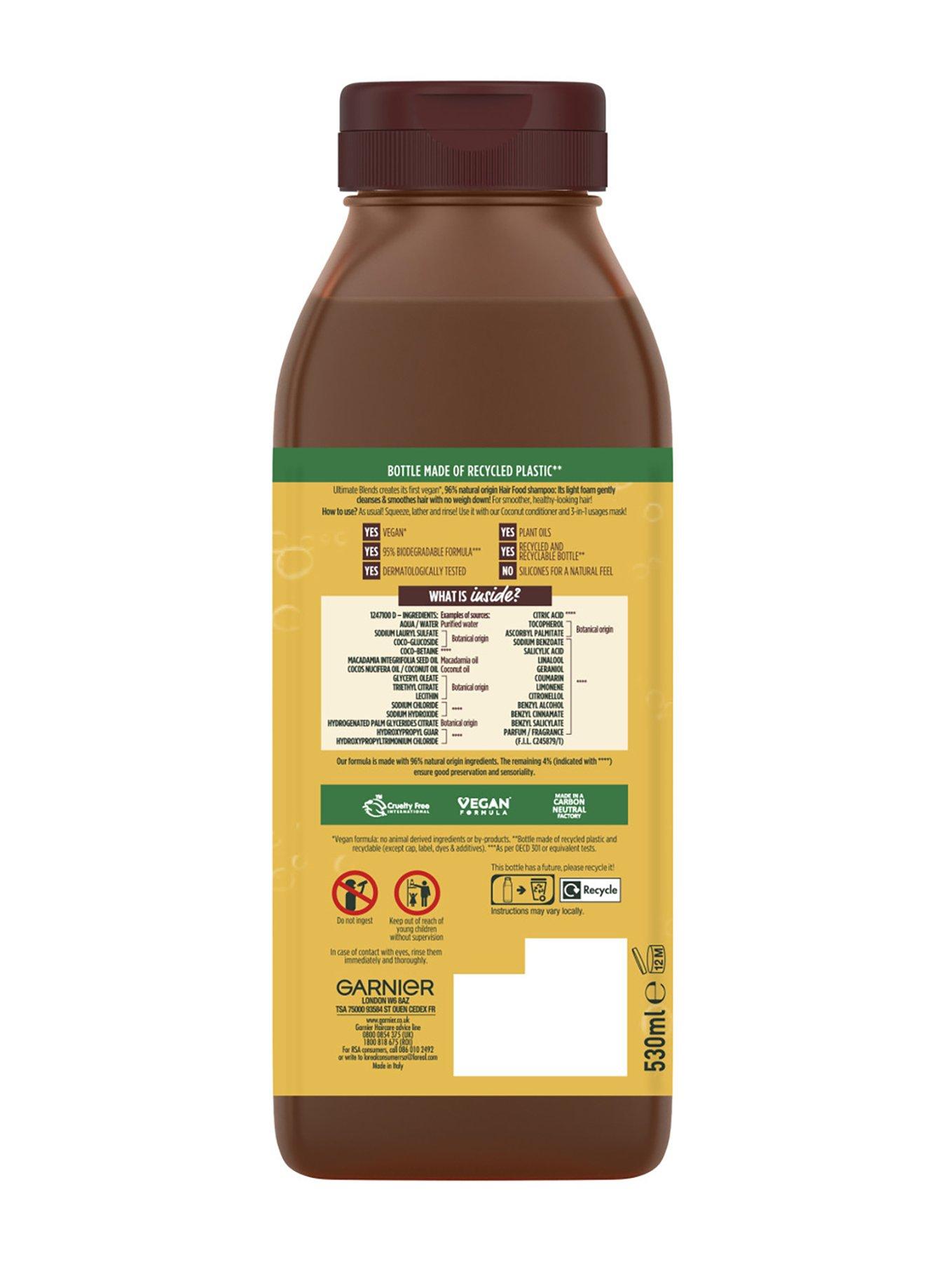 Garnier Ultimate Blends Smoothing Hair Food Coconut Shampoo For Frizzy