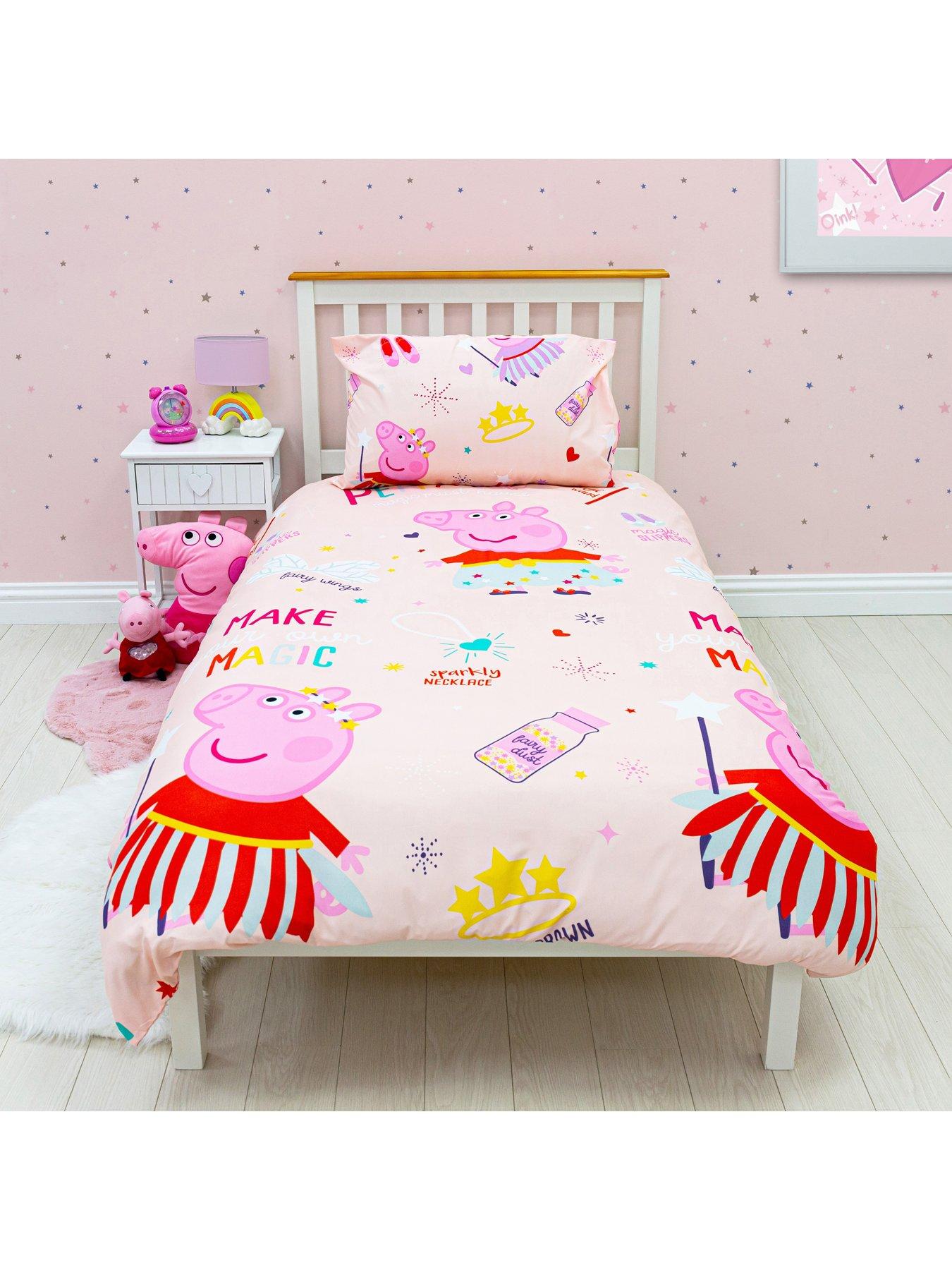 peppa cot bed duvet set