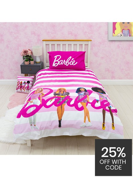 barbie-sweet-single-panel-duvet-cover-set-pink