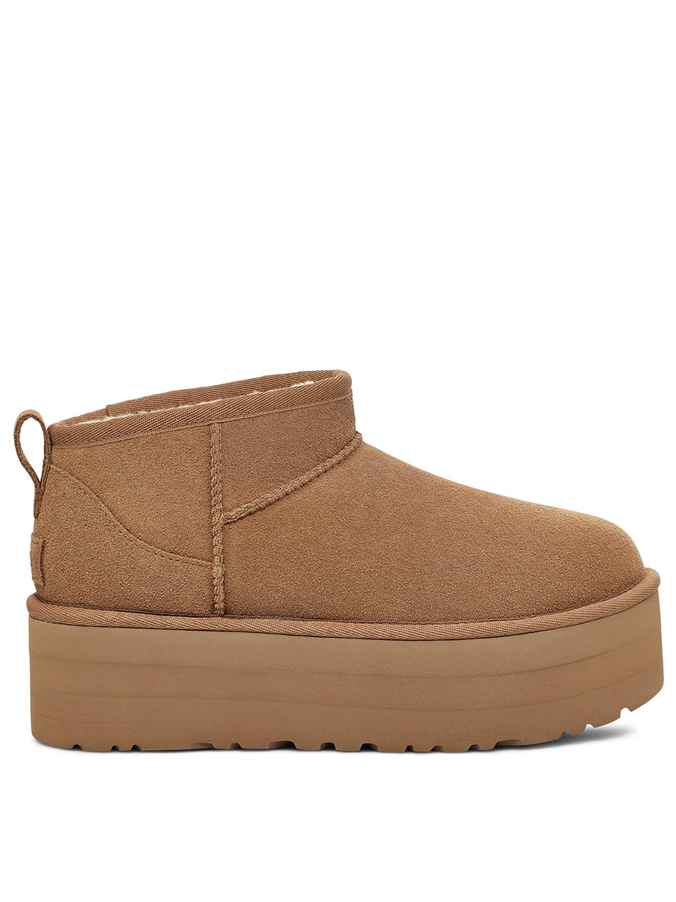 undefined Classic Ultra Mini Platform Ankle Boots - Chestnut