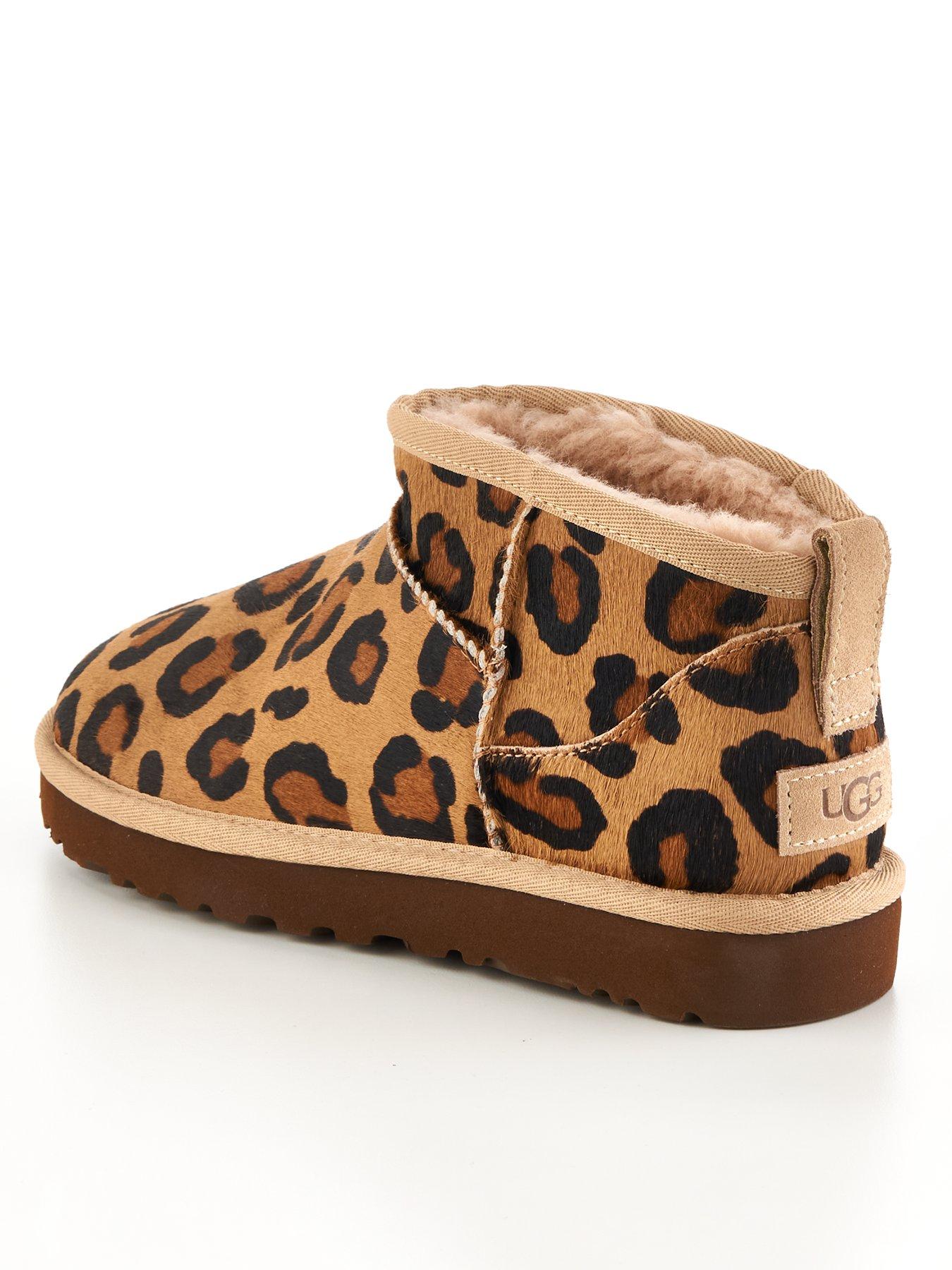 UGG Classic Ultra Mini Spotty Ankle Boots - Natural | very.co.uk
