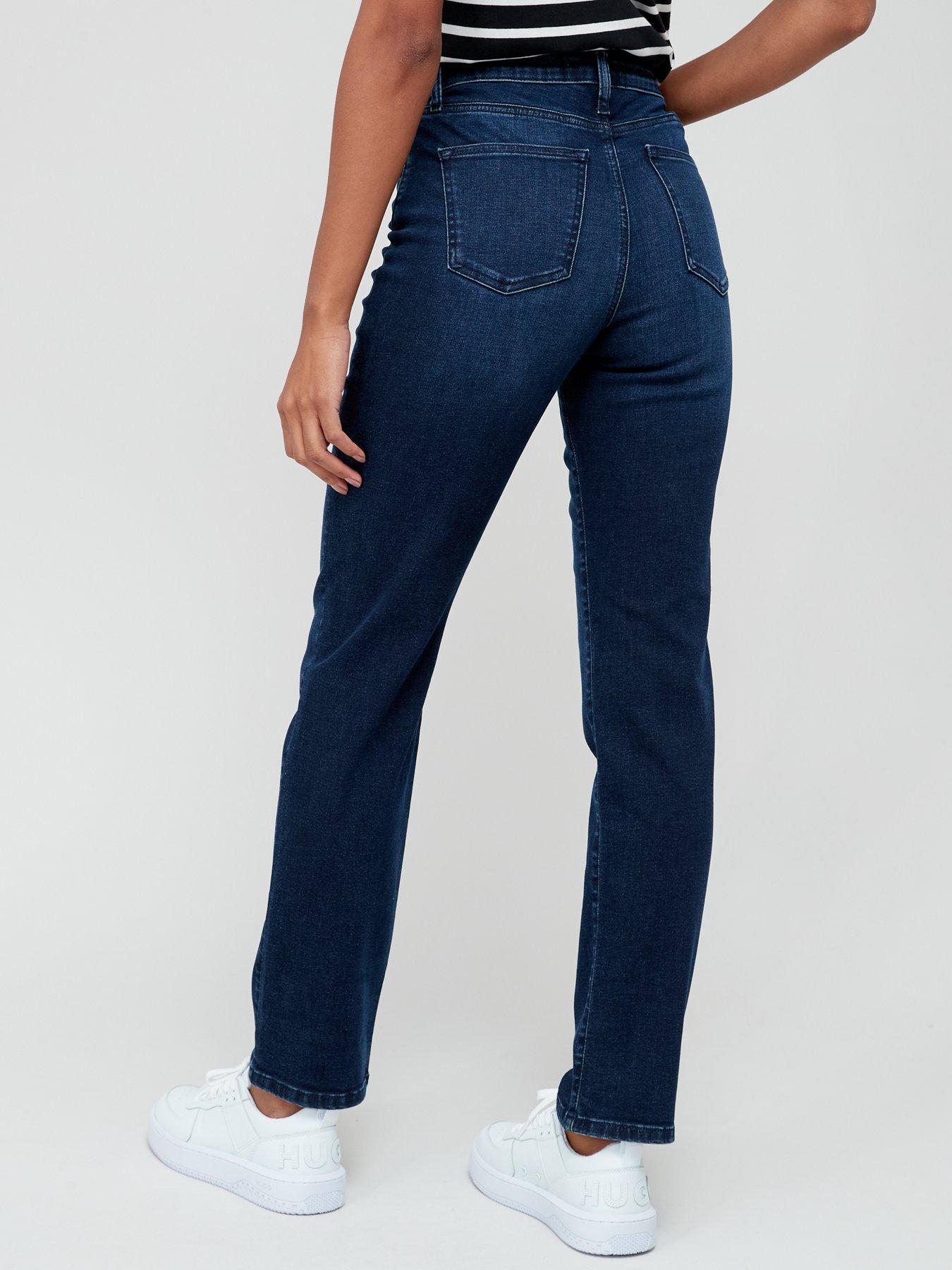 Straight Leg Jean With Stretch - Dark Wash