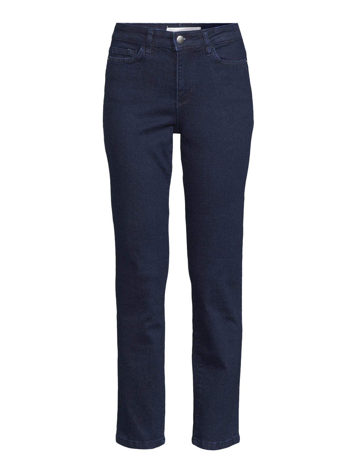 Image 7 of 7 of The Very Collection Straight Leg Jean With Stretch - Dark Wash