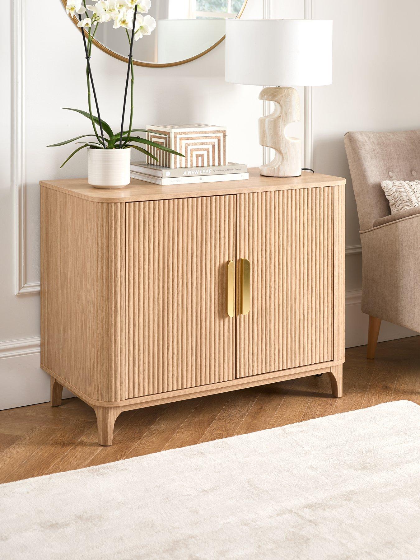 Product photograph of Very Home Carina Small Sideboard - Oak from very.co.uk