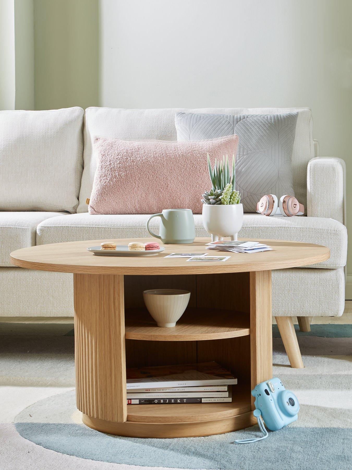 Very Home Carina Round Coffee Table - Oak