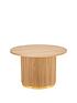  image of very-home-carina-round-coffee-table-oak