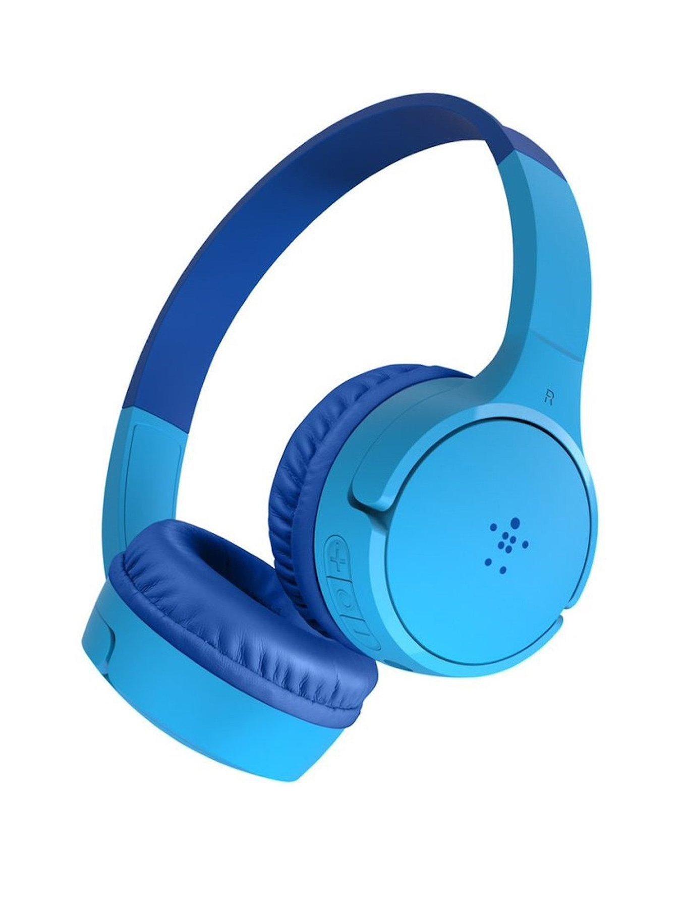 Belkin Soundform Mini Wireless On-Ear Headphones for Kids - Blue