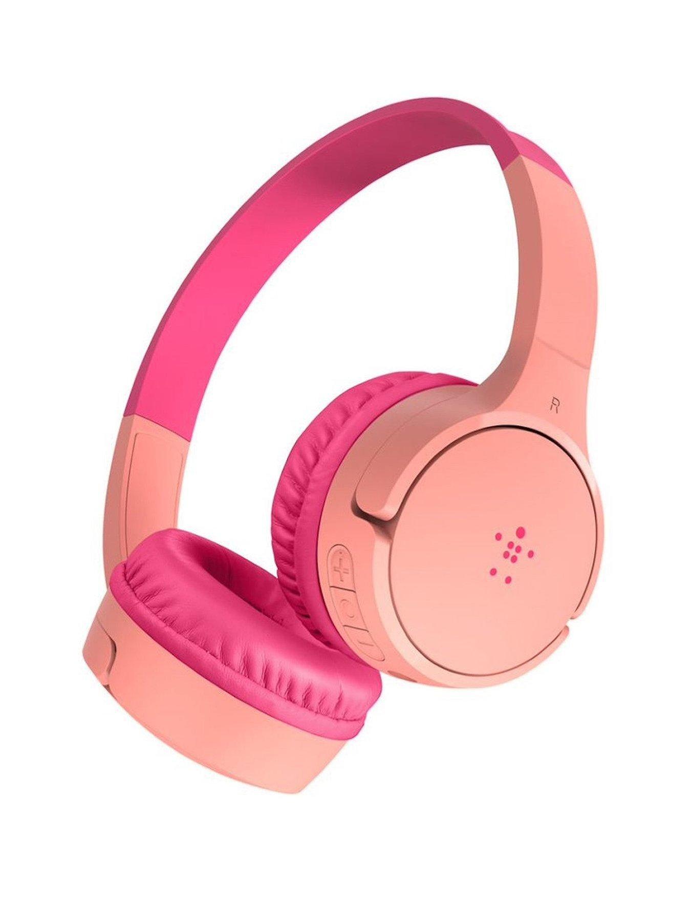 Belkin Soundform Mini Wireless On-Ear Headphones for Kids - Pink