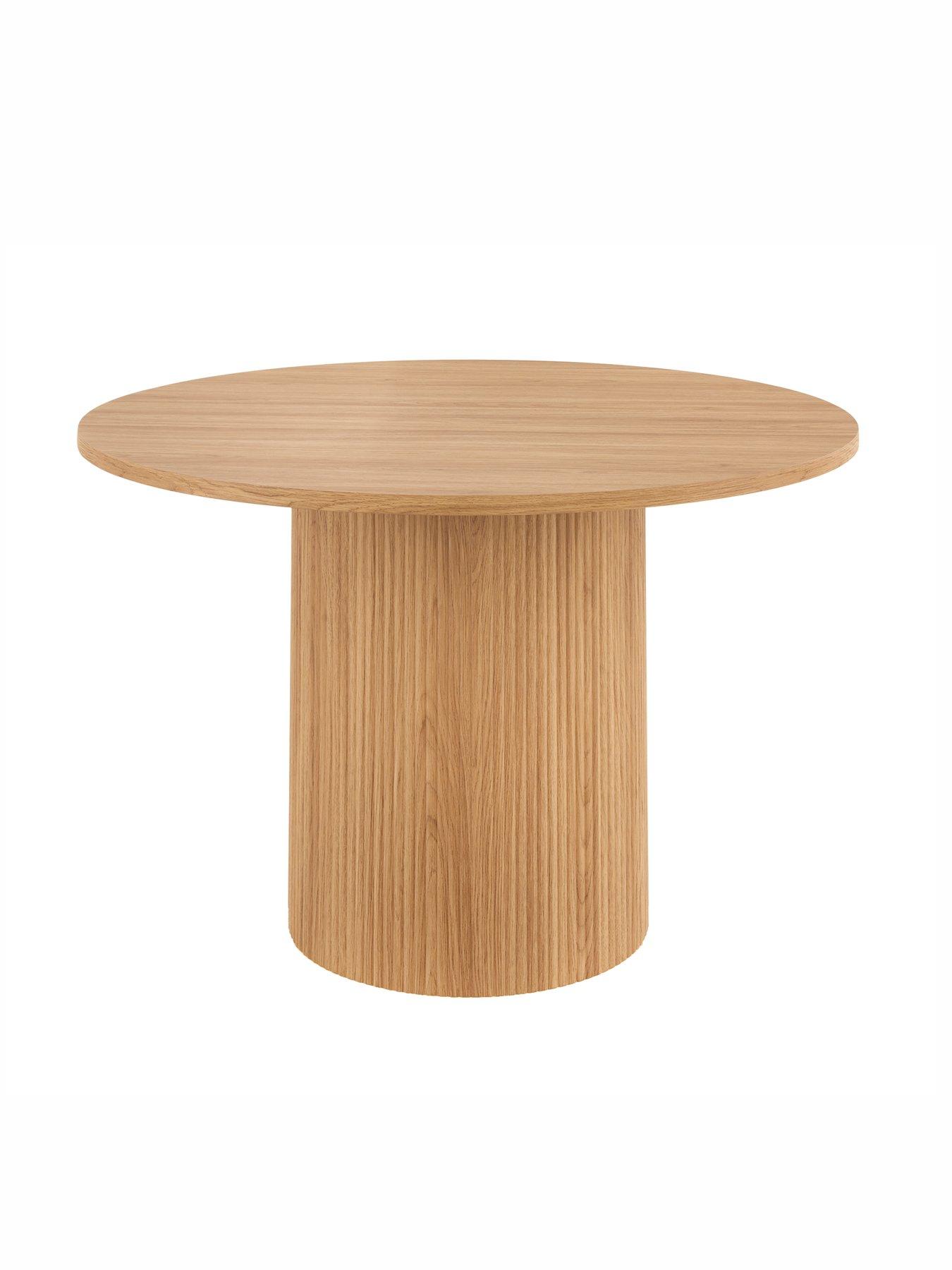 Image 4 of 5 of Very Home Carina 120 cm Round Dining Table +&nbsp;4 Chairs - Oak/Grey