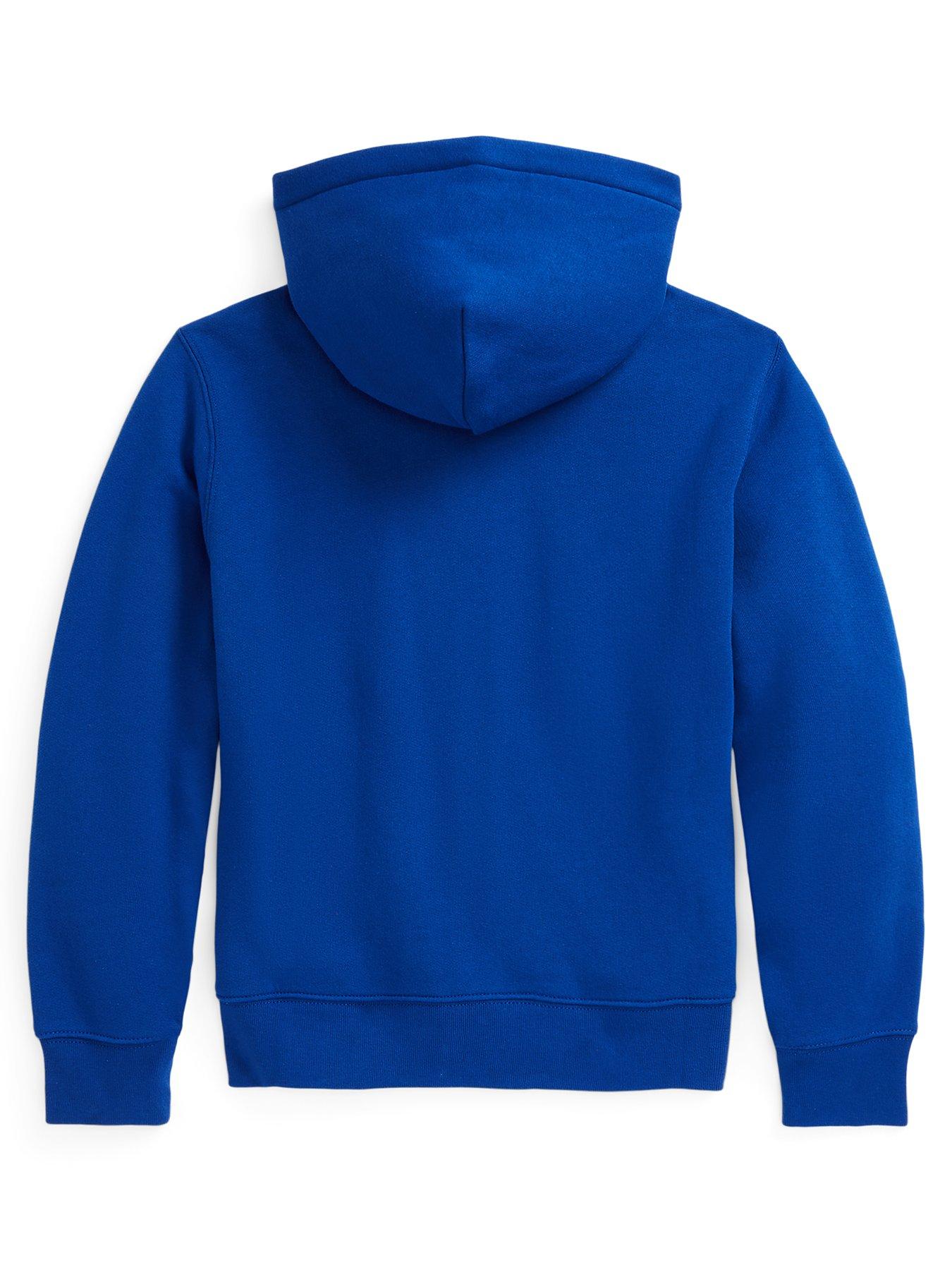 Ralph Lauren Boys Classic Zip Through Hoodie - Royal Blue 