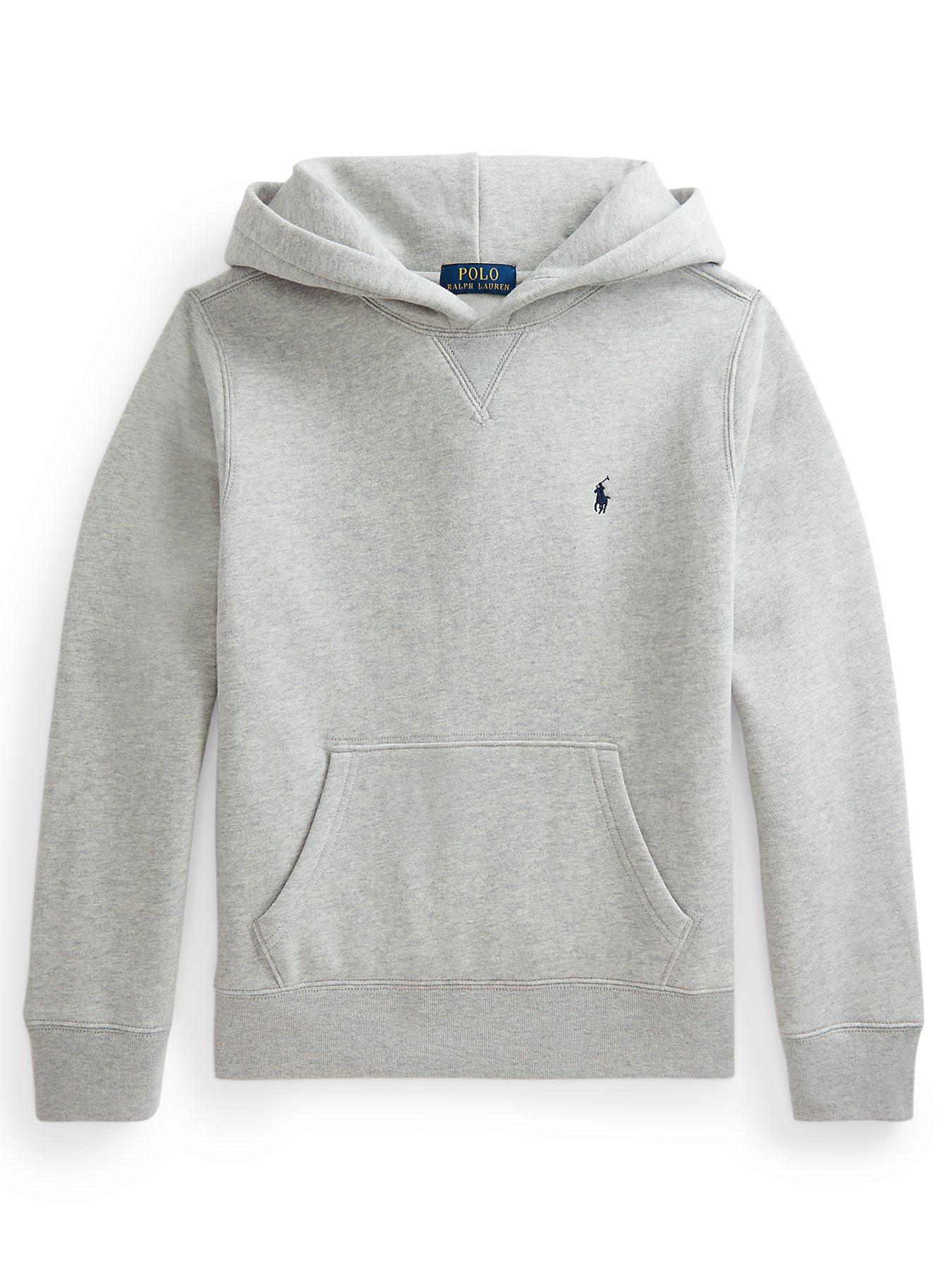 Ralph Lauren Boys Classic Hoodie - Grey Marl 