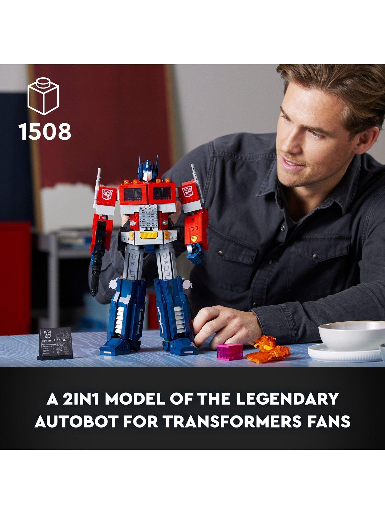 LEGO® Icons Optimus Prime 10302 Building Kit for Adults; Build a  Collectible Model of a Transformers Legend
