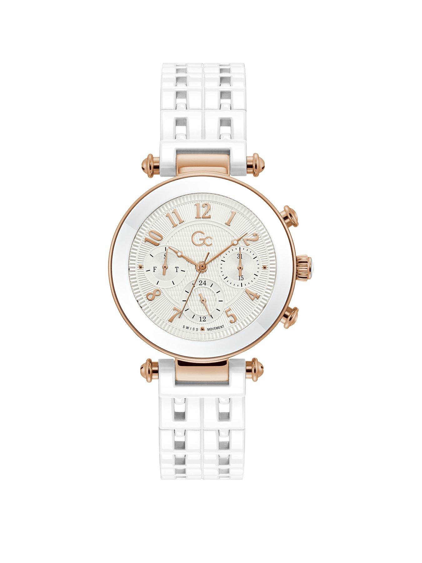 Product photograph of Gc Primechic Ceramic Ladies Swiss Watch from very.co.uk