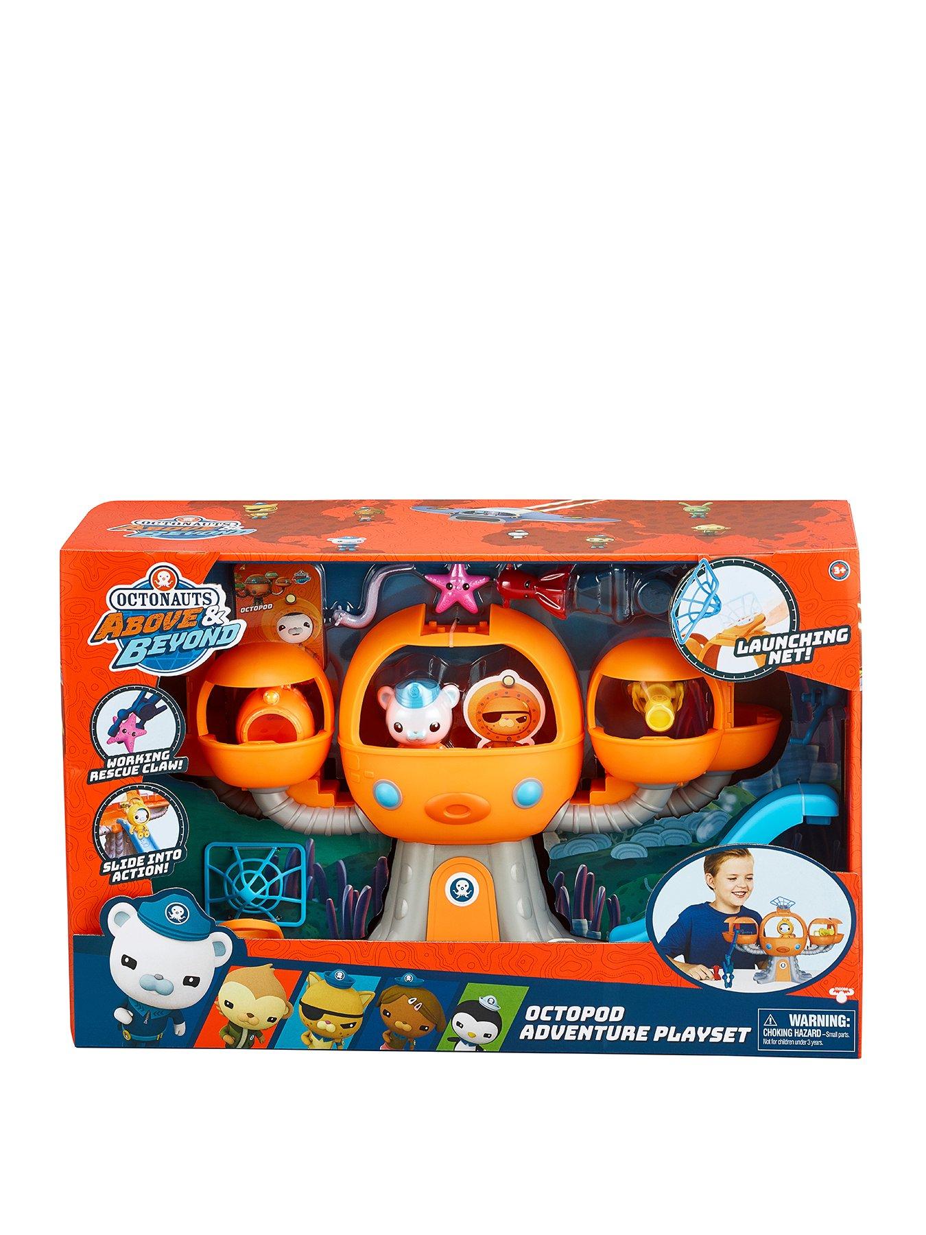 Octonauts Above Beyond Octopod Playset 6 Pieces Including Deep Sea Captain Barnacles Net Launcher Very Co Uk