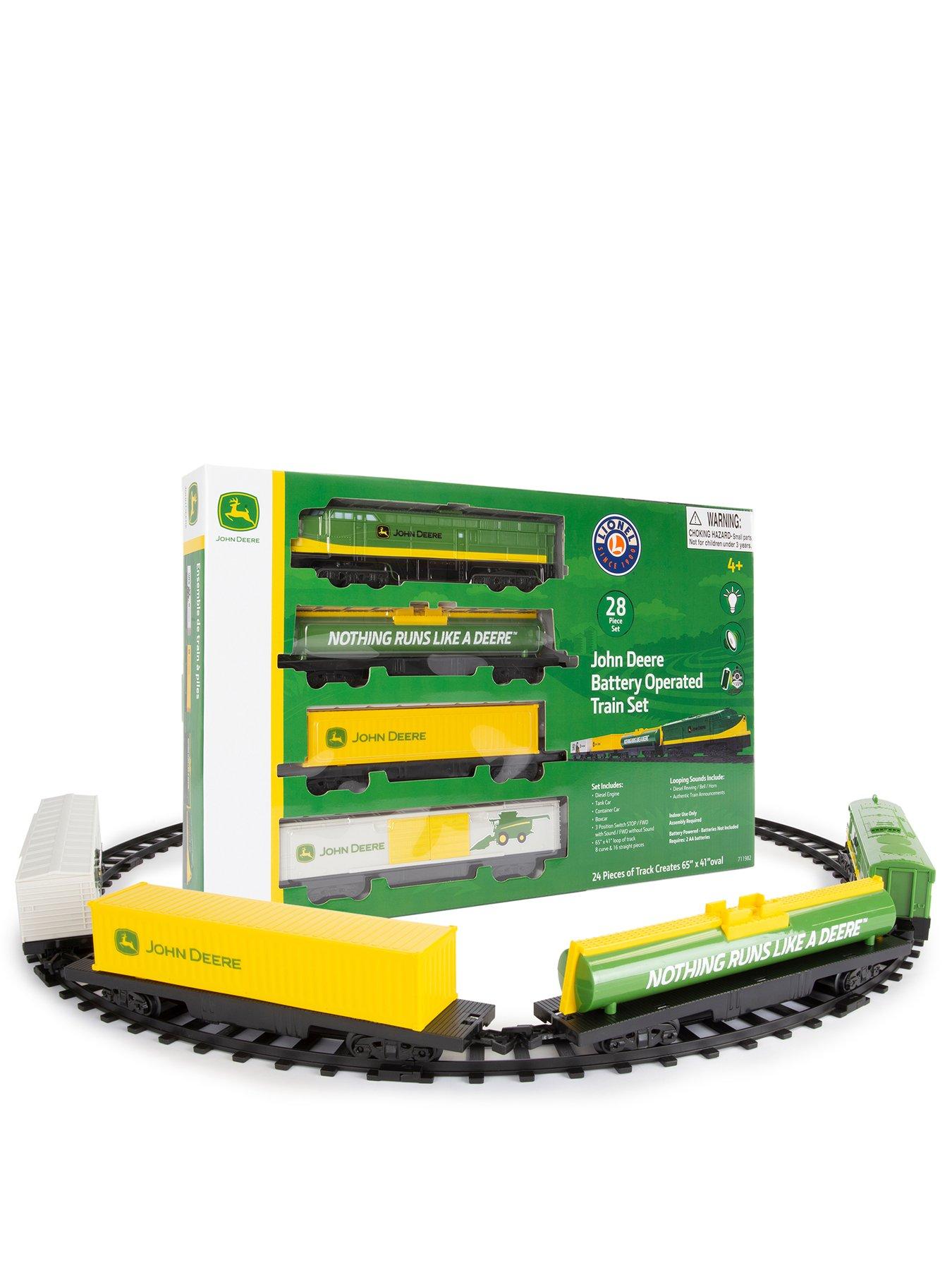 John Deere 28-Piece Train Set