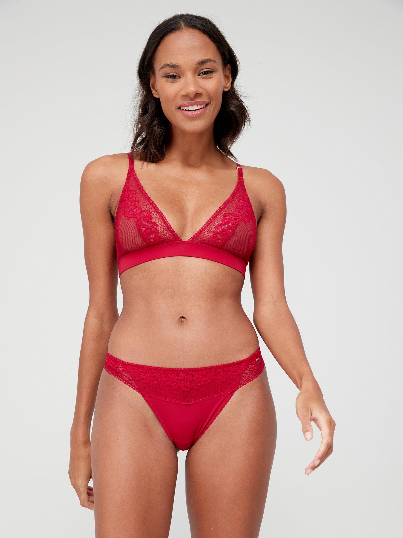 tommy hilfiger thong red