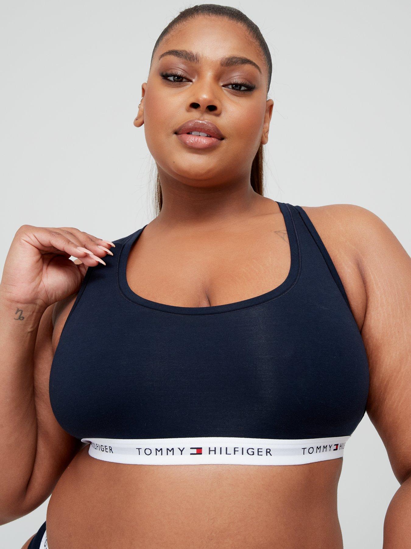 Tommy Hilfiger Plus Size Unlined Bralette Navy Very