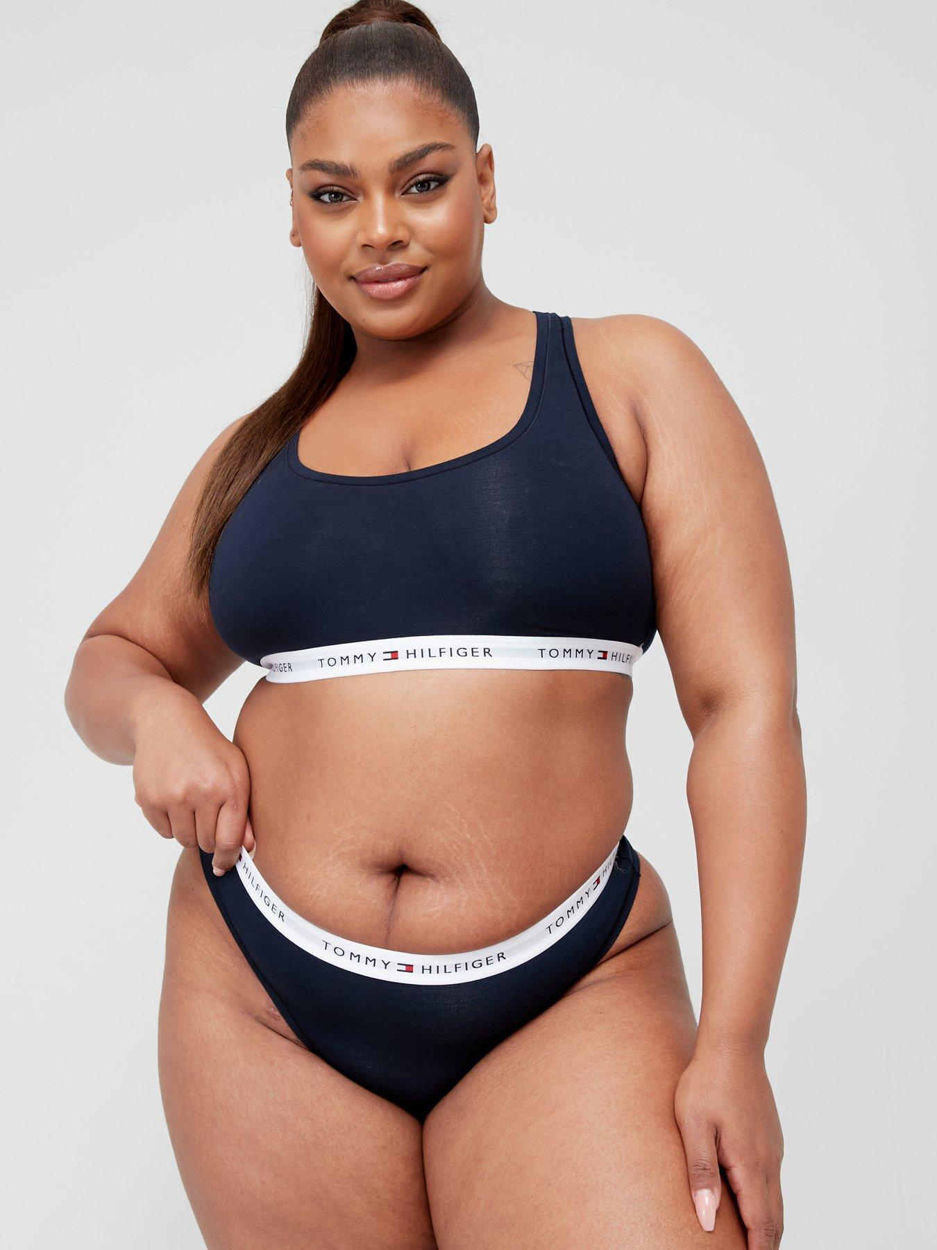 Tommy Hilfiger Plus Size Unlined Bralette - Navy