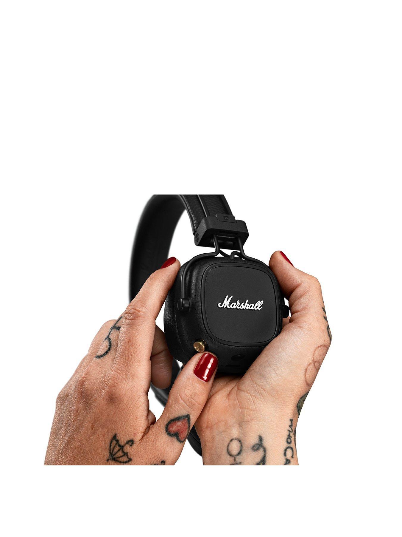 Marshall Major IV Bluetooth Headphones Black very