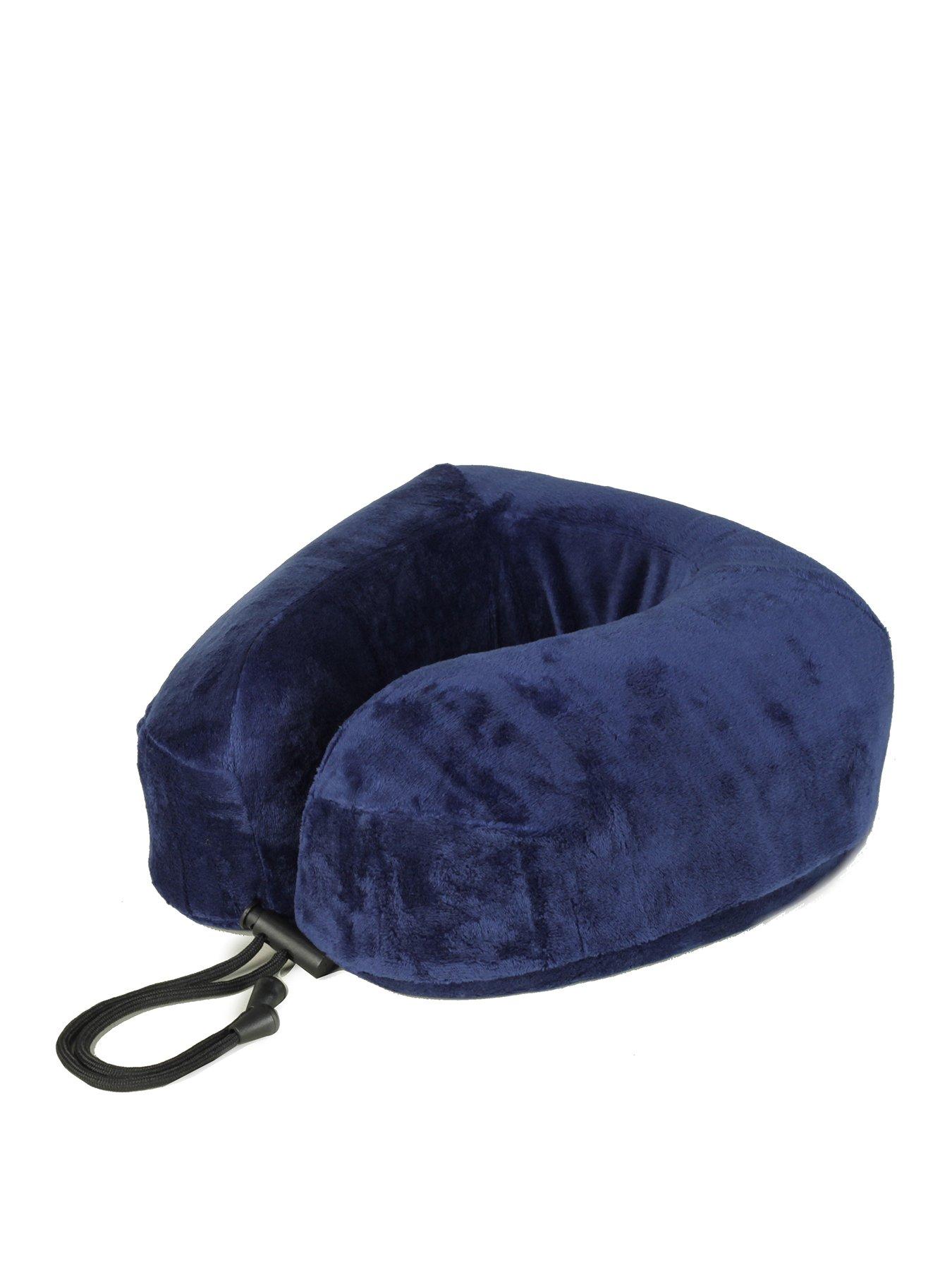 undefined DLX Memory Foam Neck Pillow - Navy