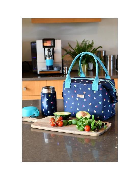 stillFront image of beau-elliot-mini-confetti-convertible-2-in-1-insulated-picnic-lunch-bag-stainless-steel-insulated-food-flask-500ml