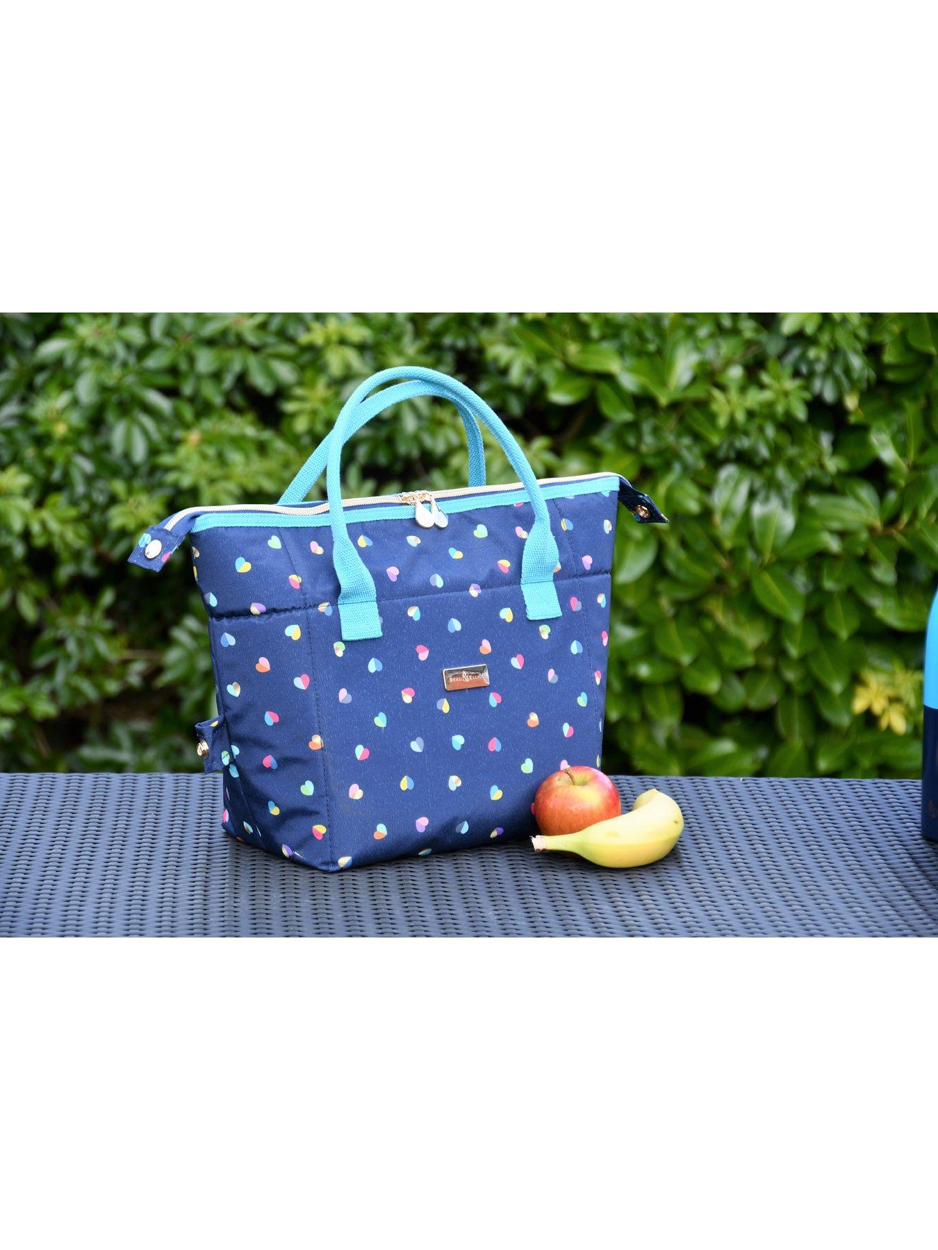 BEAU & ELLIOT 'Mini Confetti' - Convertible '2 In 1' Insulated Picnic Lunch Bag Stainless Steel Insulated Food Flask 500ml