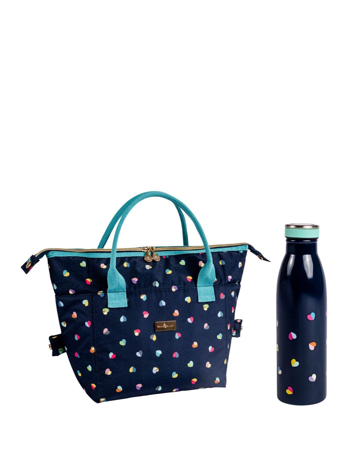 BEAU ELLIOT Mini Confetti Convertible 2 in 1 Insulated Picnic Lunch Bag Stainless Steel Insulated Drinks Bottle 500ml Very