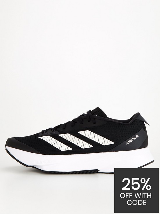front image of adidas-mensnbspperformance-adizero-sl-running-trainers-blackwhite