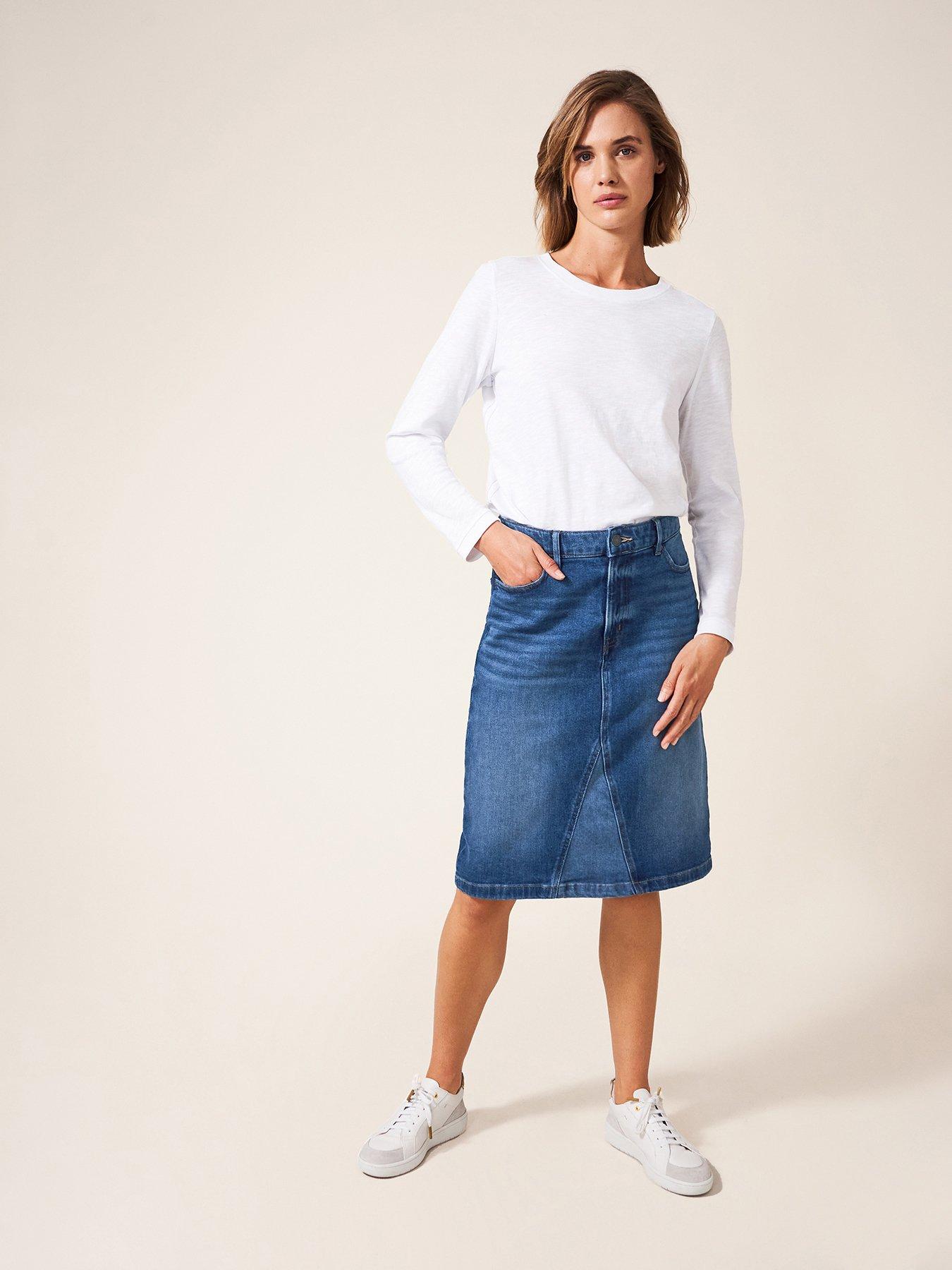 whitestuff denim skirt